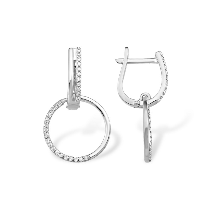 Серьги из серебра 12100111744-501