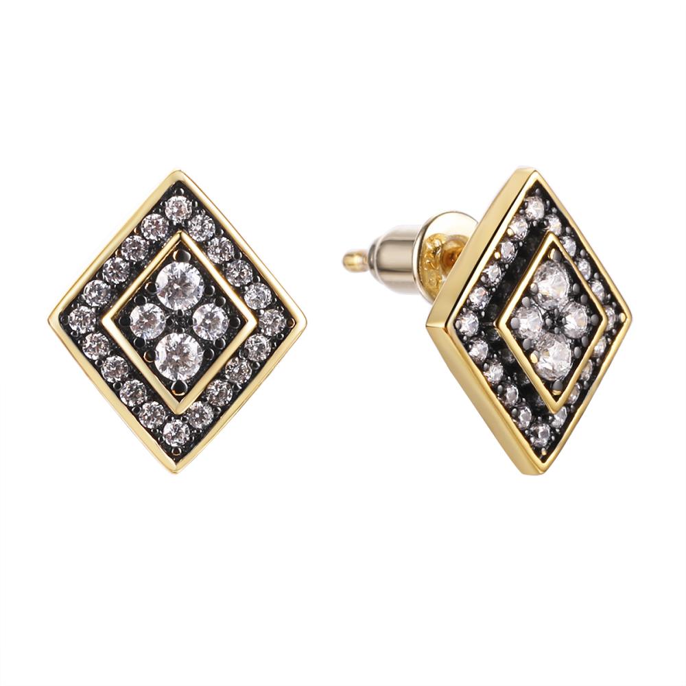 Серьги из серебра CZ-E03499-X-LB-W-X-W