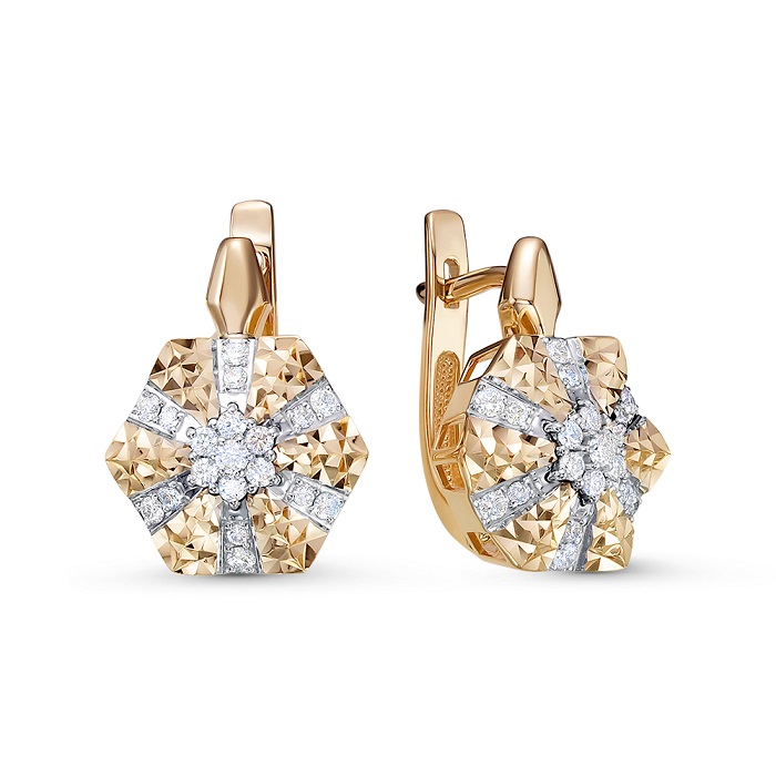 Серьги из золота 02-3865