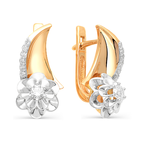 Серьги из золота 2-106-187