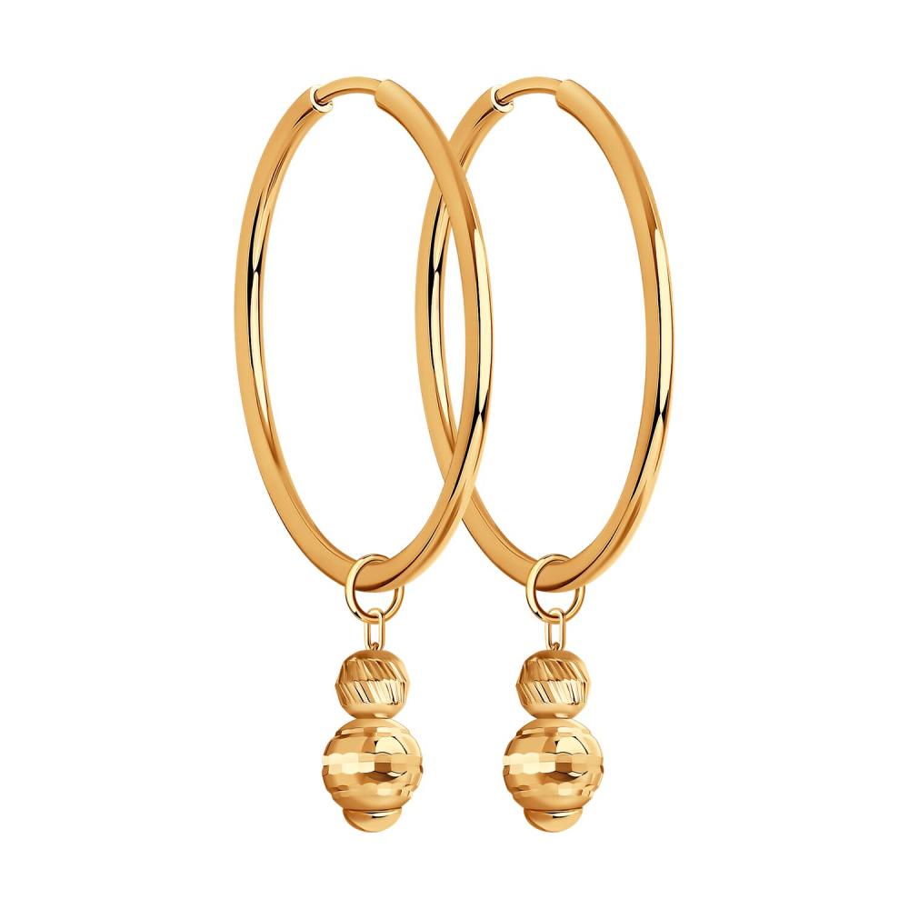 Серьги из золота 51-124-01689-1