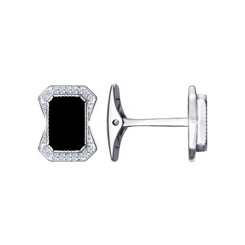 Запонки из серебра 94160041