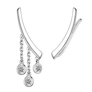 Серьги из серебра 02-3215/00СВ-00_