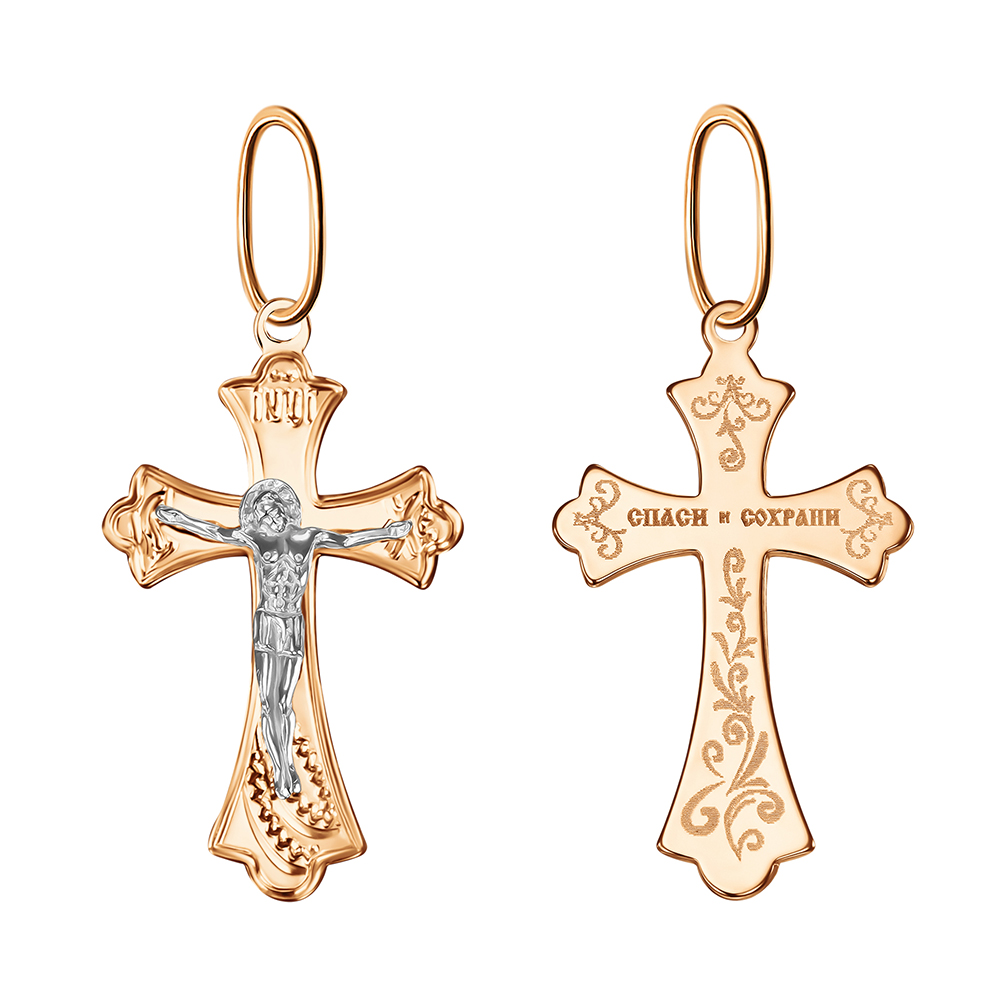 Крест из золота 102-ИХ-18.02-11