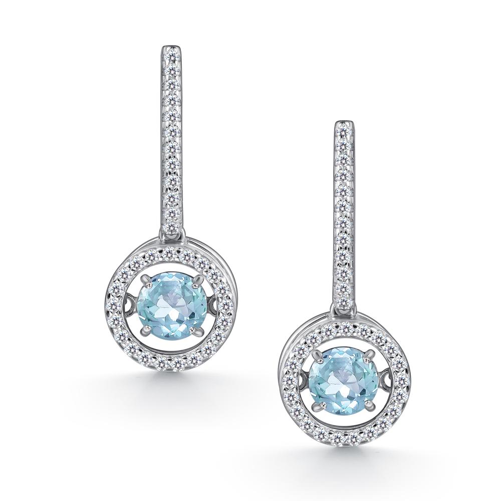 Серьги из серебра 02-475100ТБ-00