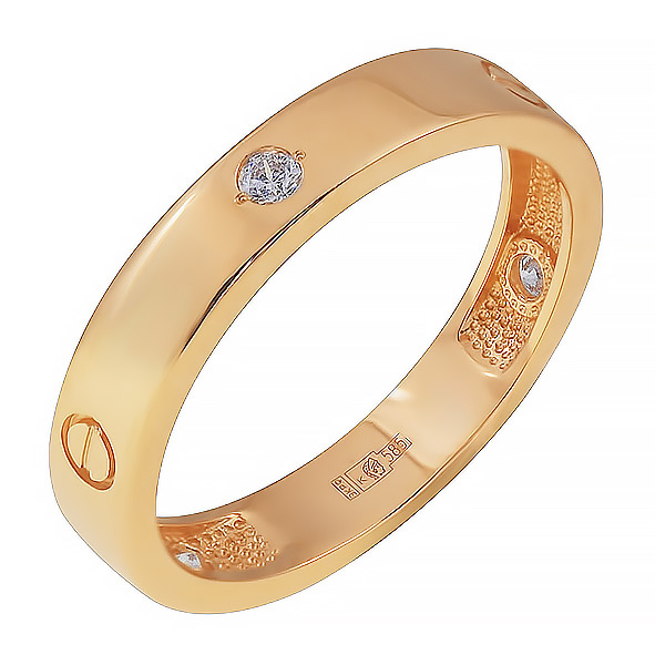 Кольцо из золота 802-02390-10-11-00-10