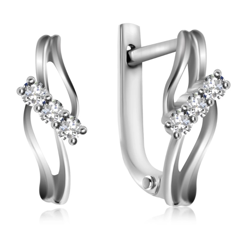 Серьги из золота PSE34657