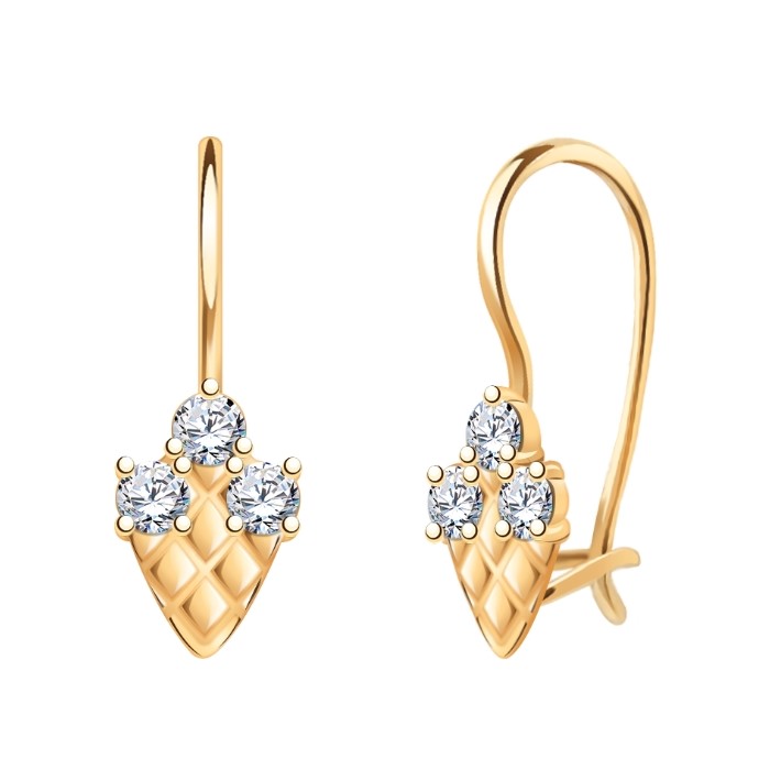 Серьги из золота 22109