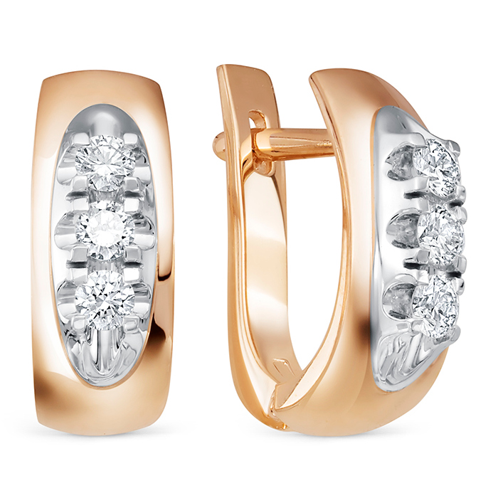 Серьги из золота 2-466-10