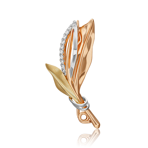 Брошь из золота 04-0248-00-401-1140-03