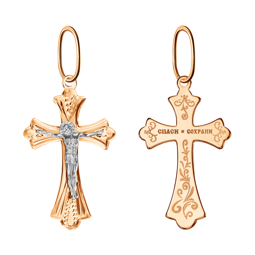 Крест из золота 102-ИХ-18.02-03