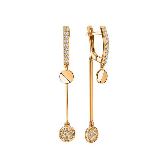 Серьги из золота 01-218155 