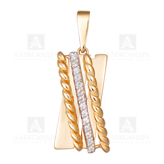 Подвеска из золота кл3665б