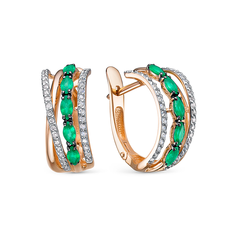 Серьги из золота БР322484