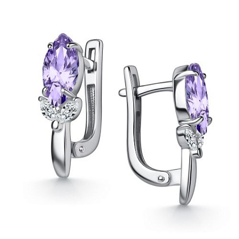 Серьги из серебра 02-6180/БТ30-00