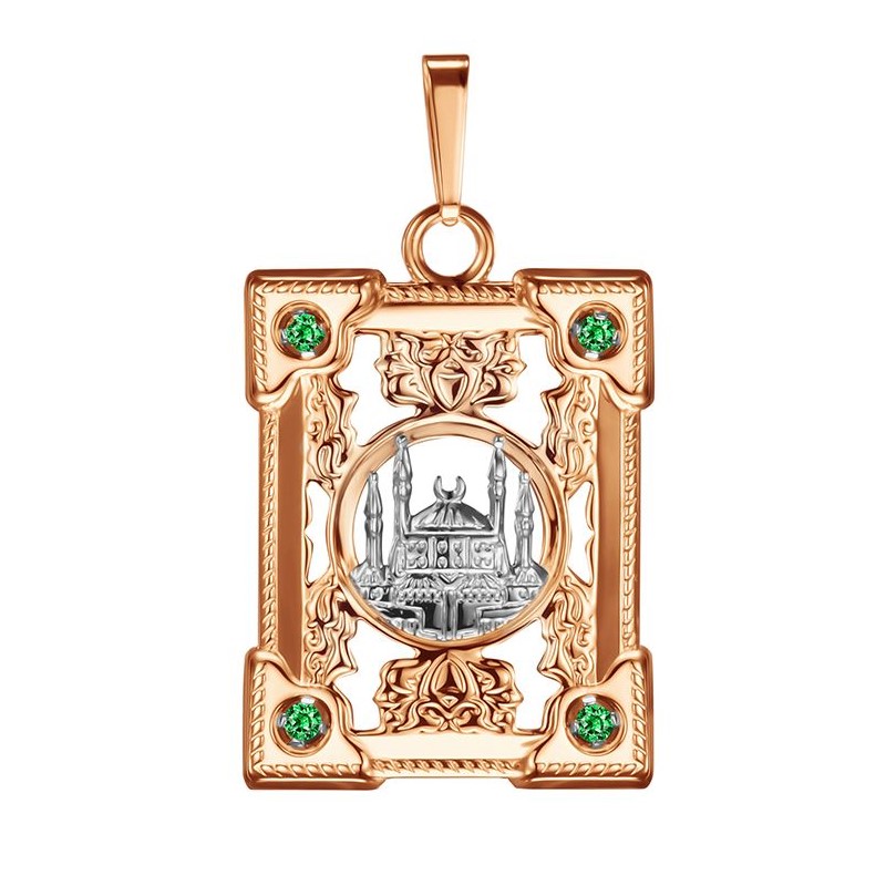 Подвеска из золота ККЗ.27/Мечеть/з585