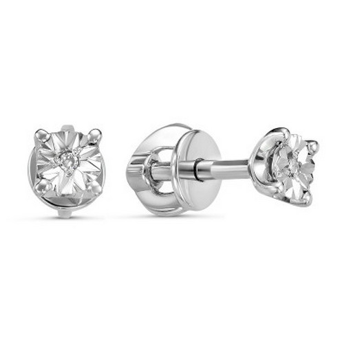 Пусеты из серебра 12-10-5007(с)