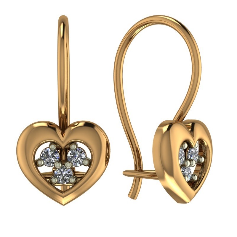 Серьги из золота 01-217369