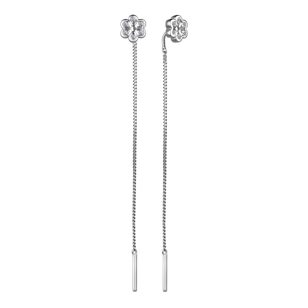 Серьги из серебра 02-335700КЦ-00