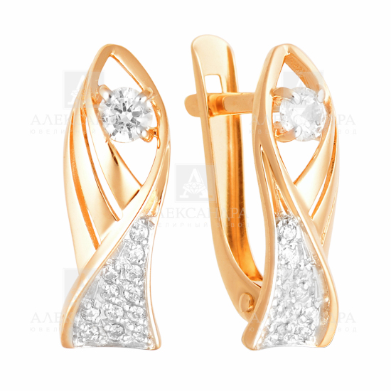 Серьги из золота кл2544а