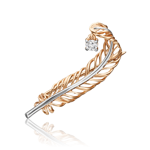 Брошь из золота 04-0240-00-401-1110-03