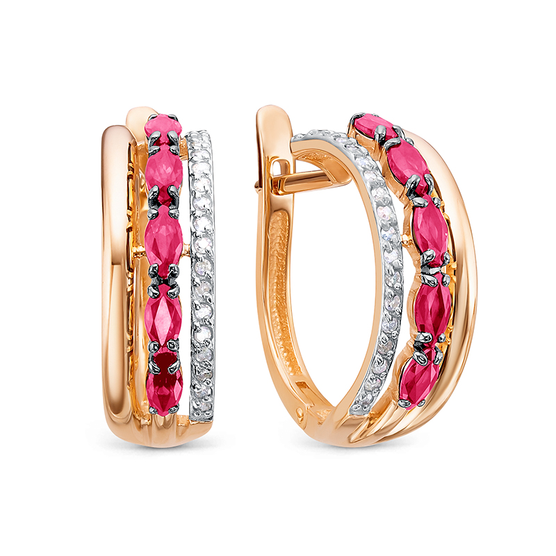 Серьги из золота БР422492