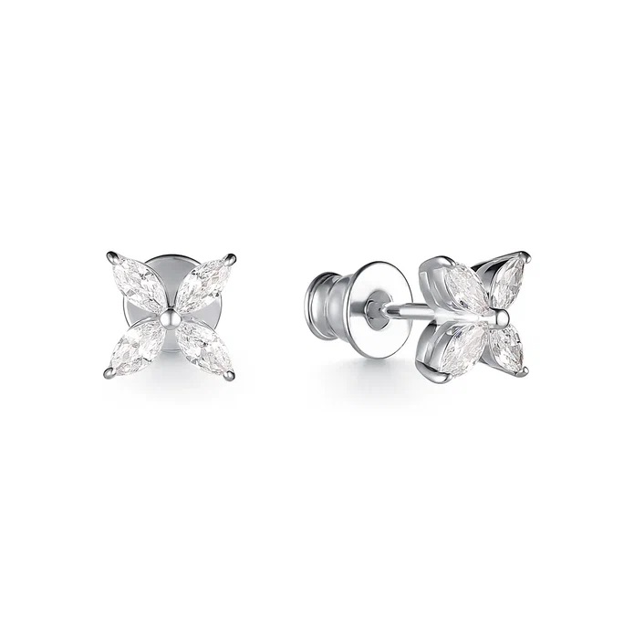 Серьги из серебра 02-2551/00КЦ-00