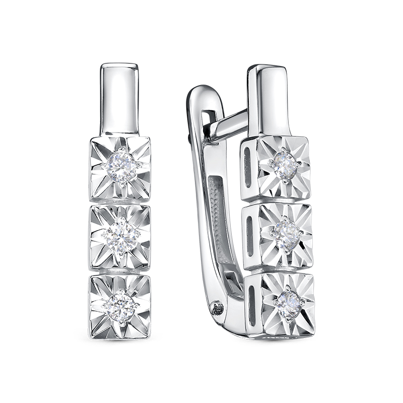 Серьги из золота БР122963б