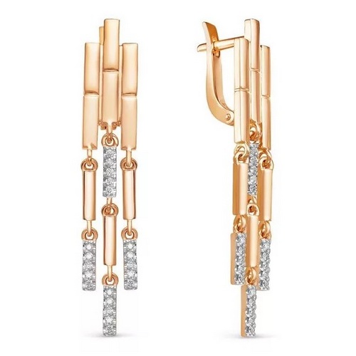 Серьги из золота 2-428-10_