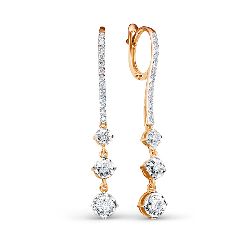 Серьги из золота БР122522