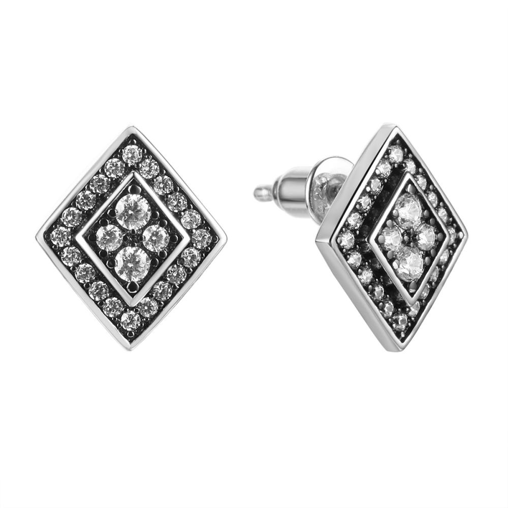 Серьги из серебра CZ-E03499-X-WB-W-X-W