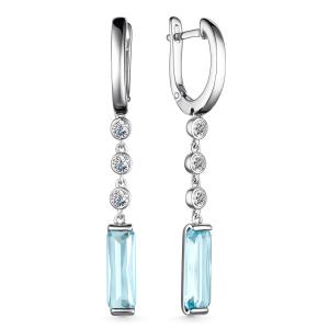 Серьги из серебра 02-323500ГК-00_