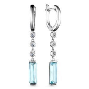 Серьги из серебра 02-323500ГК-00_