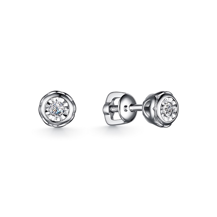 Серьги из серебра 02-2709/000Б-00