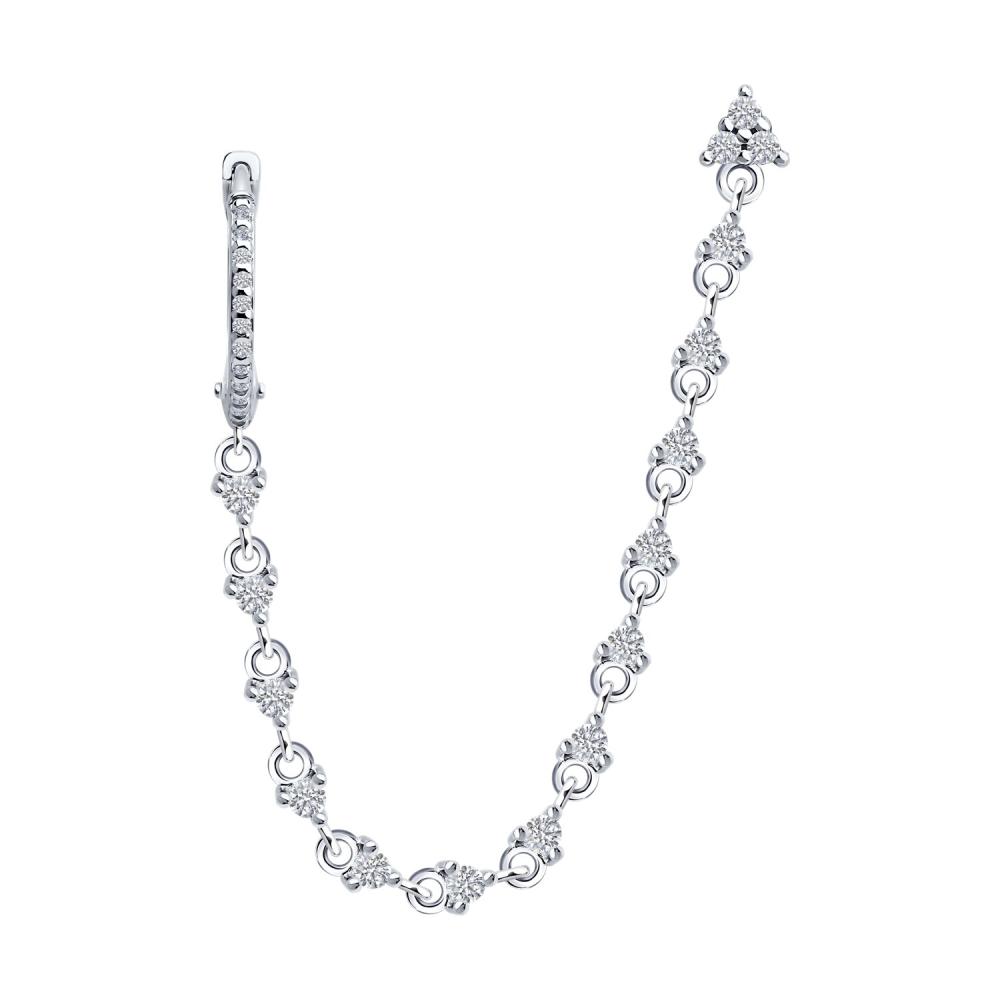 Серьга из серебра 94170364