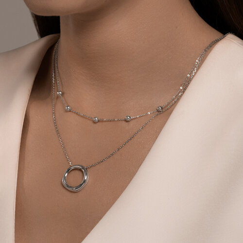 Колье из серебра 94071035