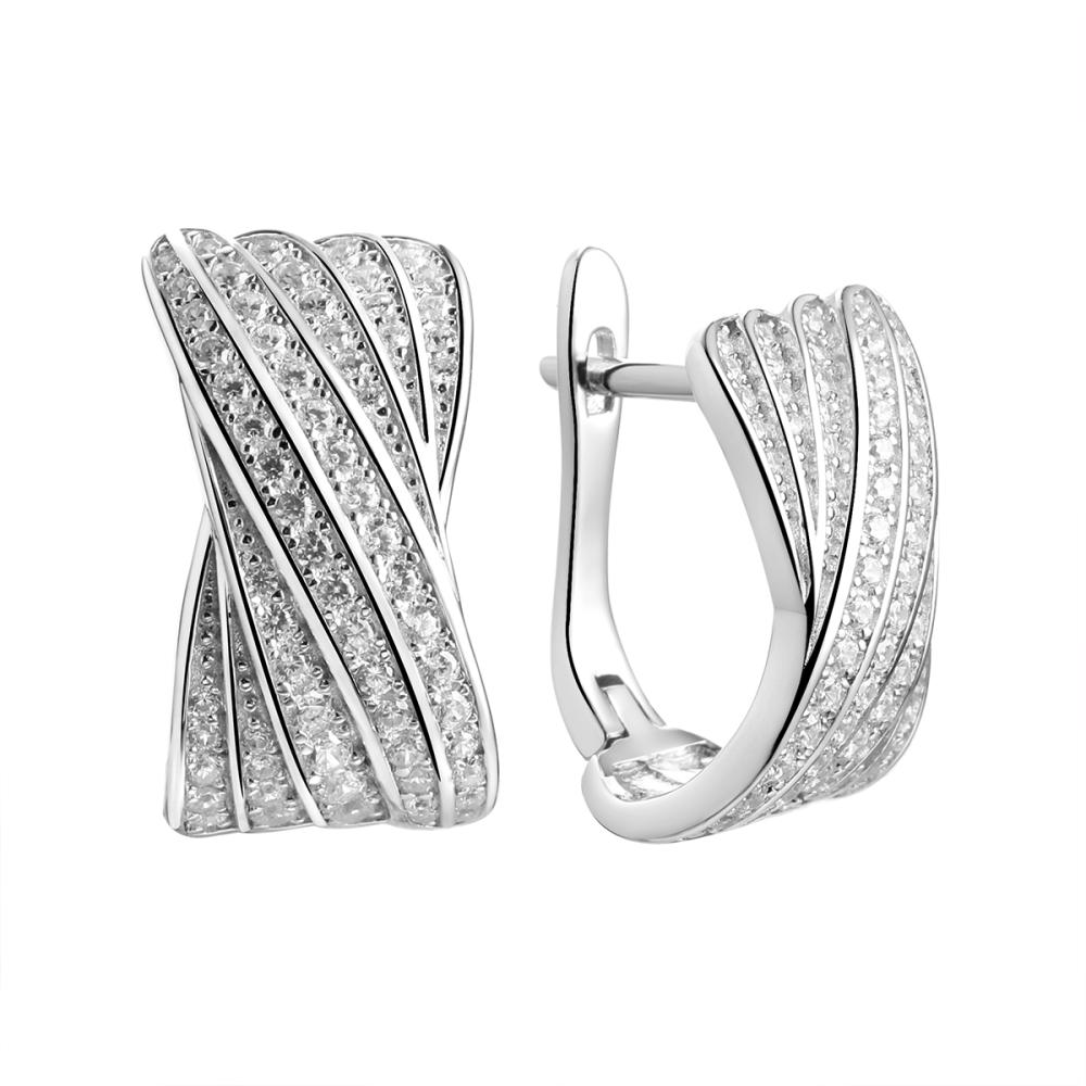Серьги из серебра MP-E01204-X-W-X-X-W