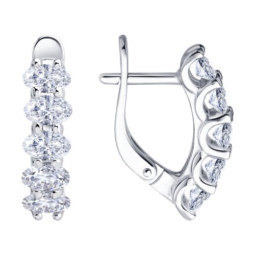 Серьги из серебра 94-120-00067-1
