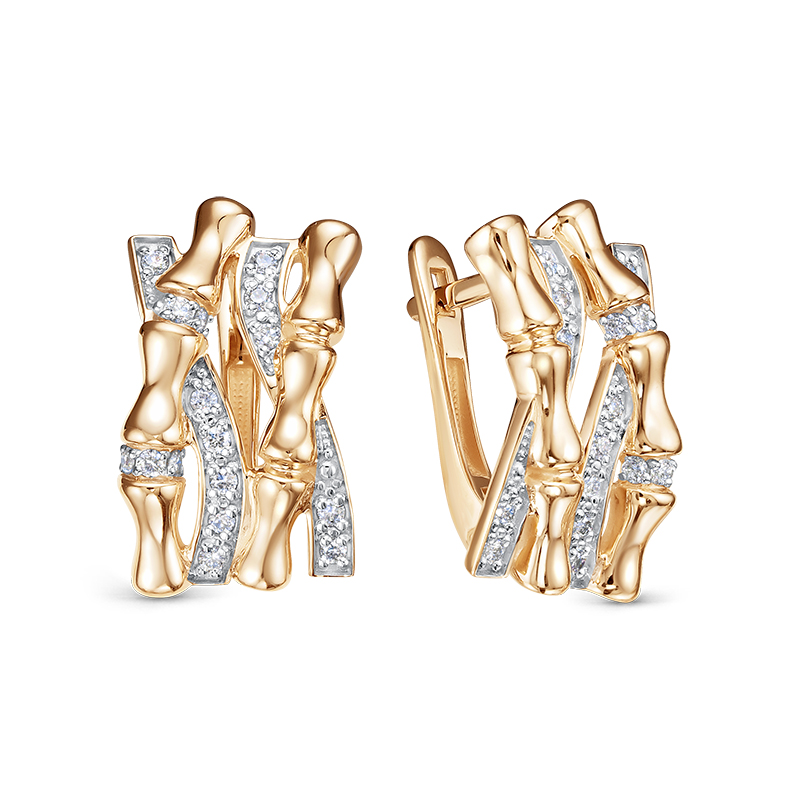 Серьги из золота БР122942