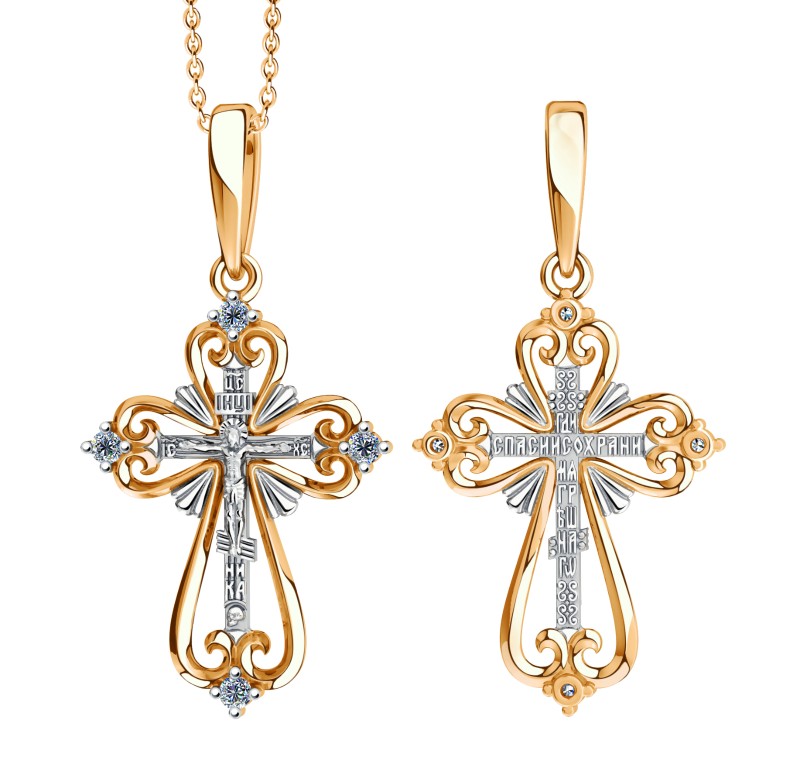 Крест из золота 01-418107