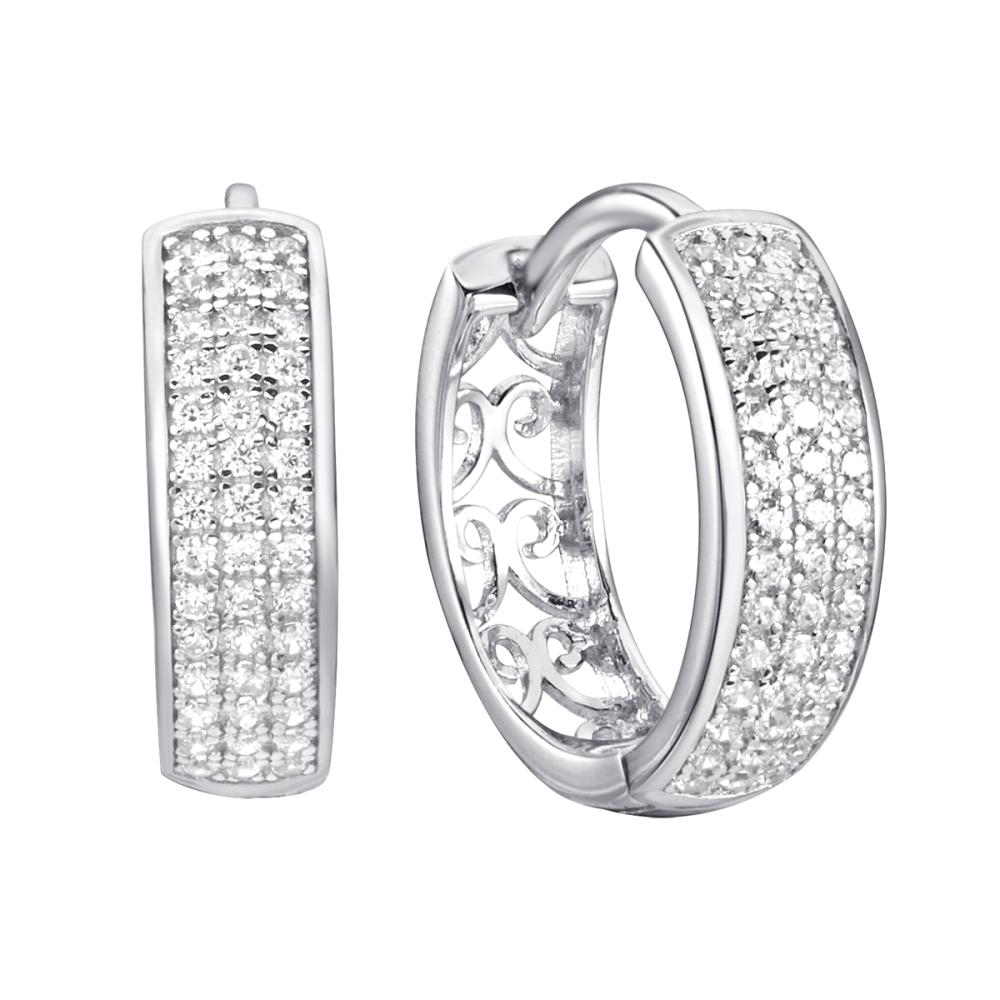 Серьги из серебра SL-E01639-X-W-X-X-W