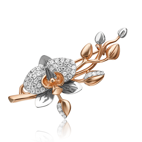 Брошь из золота 04-0214-00-401-1111-48