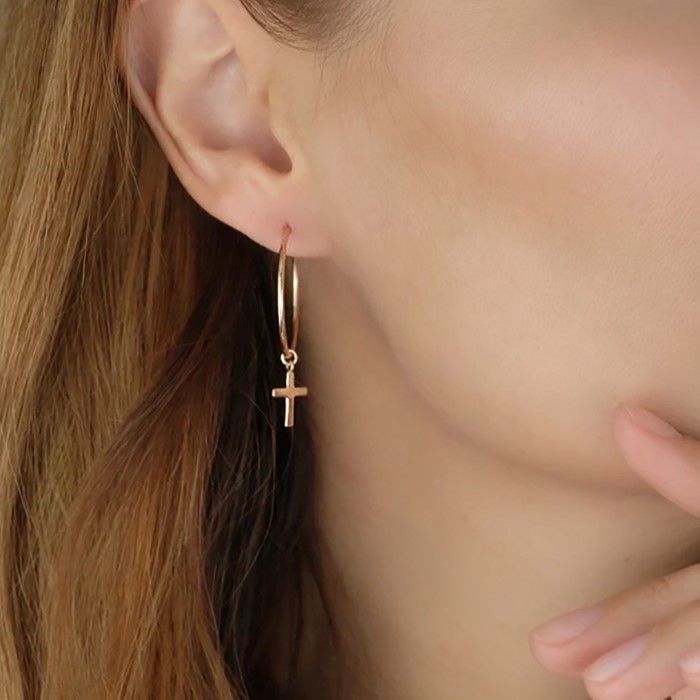 Серьги из золота 22036-25