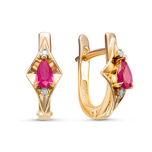 Серьги из золота 02-3481/3