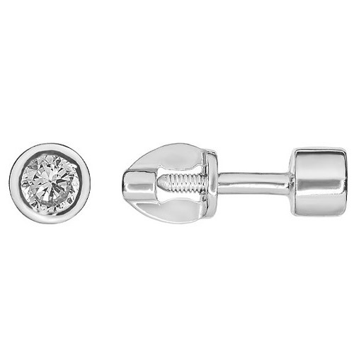 Пусеты из серебра ЗВ036Ж