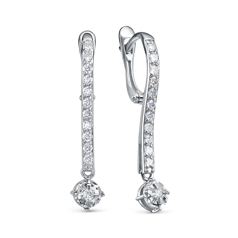 Серьги из золота БР122739б