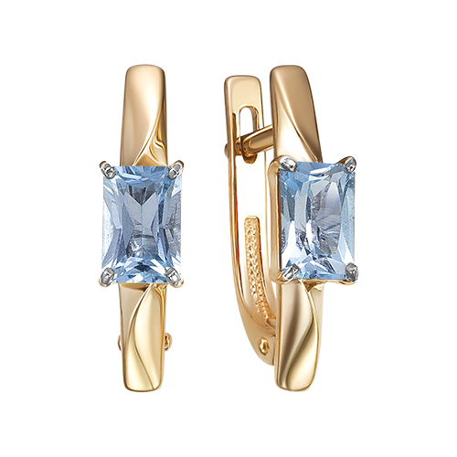 Серьги из золота С122-6068Т