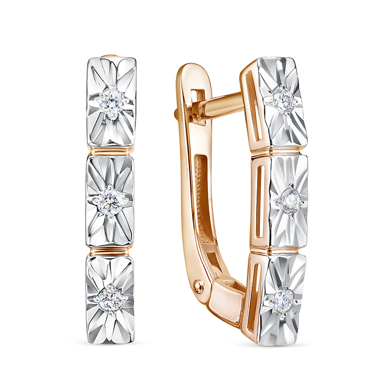 Серьги из золота БР122961