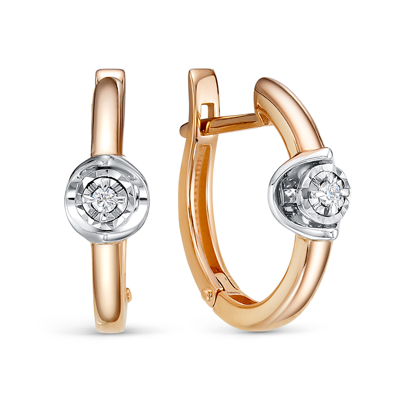 Серьги из золота БР122291