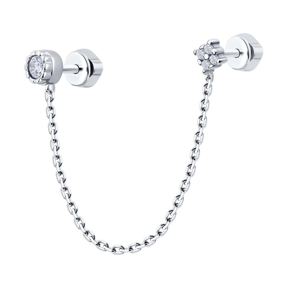 Серьга из серебра 94170361